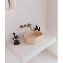 EQ 400mm Oval Concrete Above Counter Basin